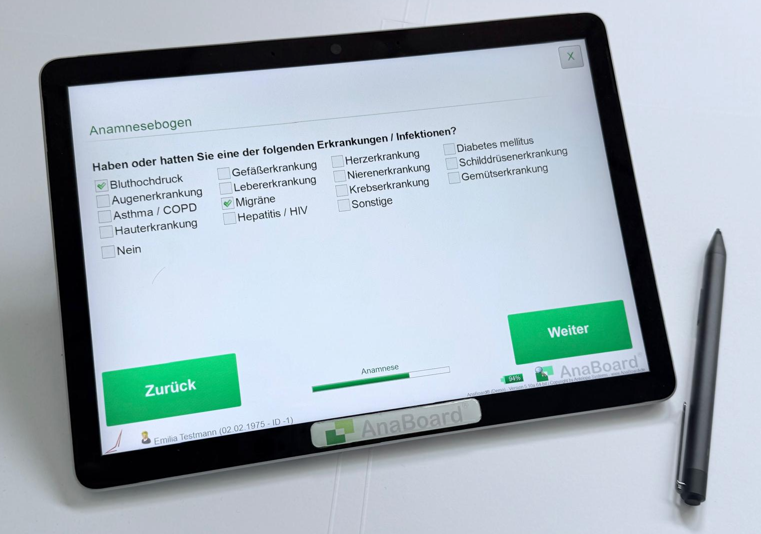 Digitale Anamnese